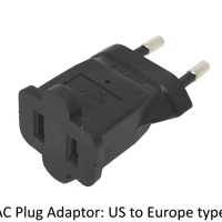 Gallery Image AC Plug Adaptor - US to EUR (OPT095)