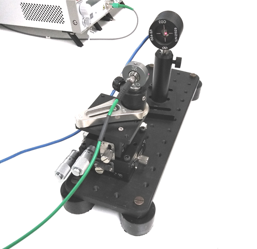 Optical free space power calibration test jig