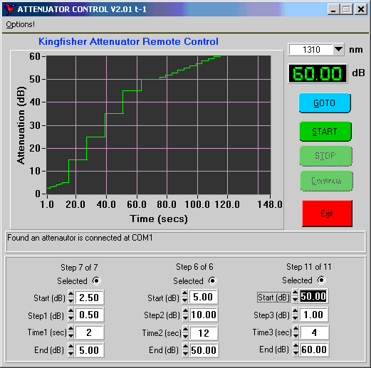Attenuator Control Software