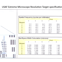 Gallery Image USAF Extreme Microscope Resolution Target spec