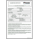 Calibration Certificate (ISO9001)