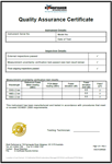 QA Certificate (ISO9001)