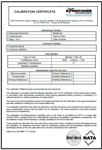 Calibration Certificate (ILAC/NATA)