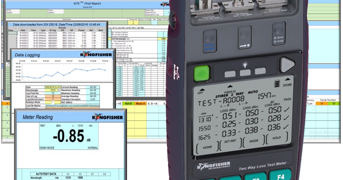 Fiber Optic Tester Software Downloads | Kingfisher International